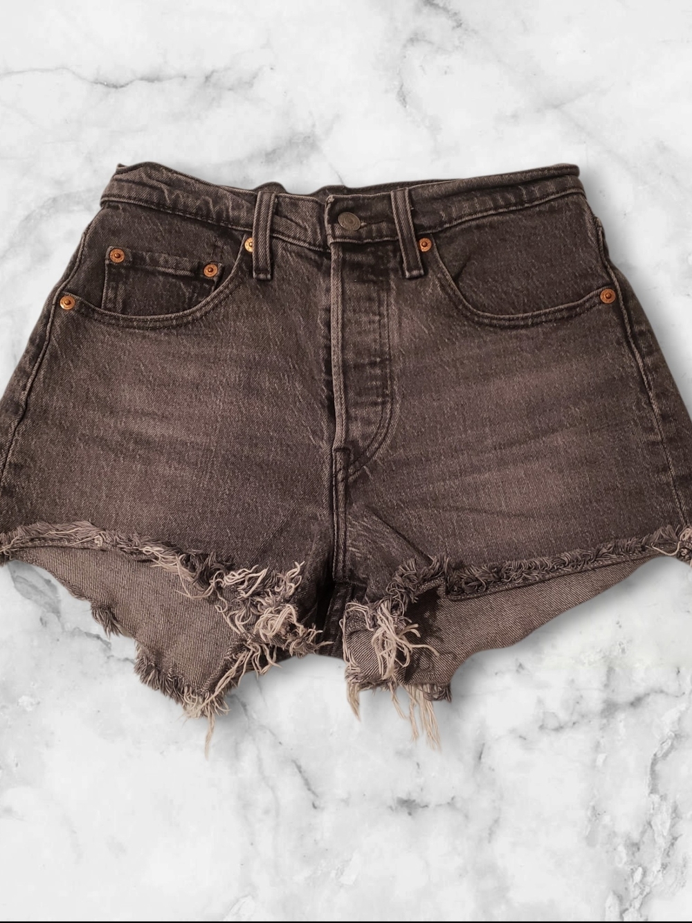 Levis 501 Cut Off Denim Shorts